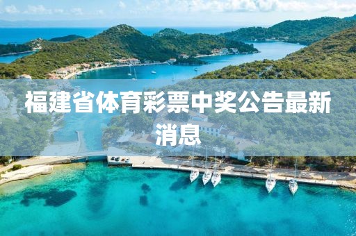 福建省体育彩票中奖公告最新消息