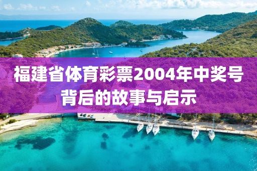 福建省体育彩票2004年中奖号背后的故事与启示