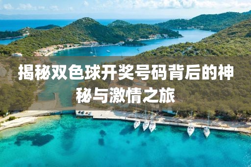 揭秘双色球开奖号码背后的神秘与激情之旅