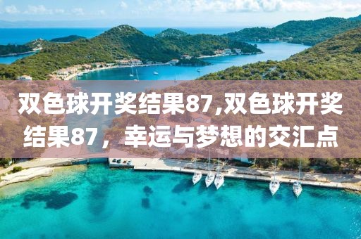 双色球开奖结果87,双色球开奖结果87，幸运与梦想的交汇点