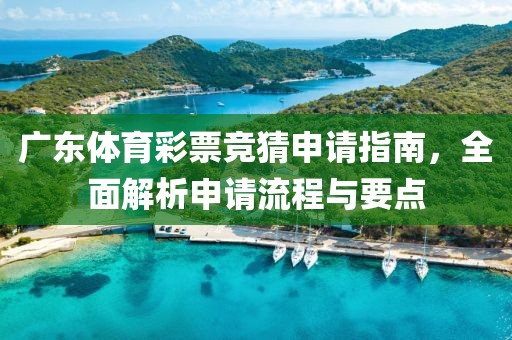 广东体育彩票竞猜申请指南，全面解析申请流程与要点